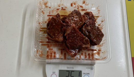 タレつき焼き肉350g食べて血糖値を計ってみた。
